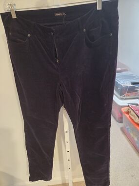 J. McLaughlin Deep Purple Corduroy Pants
